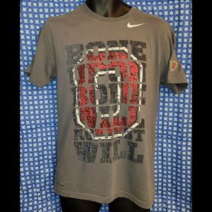 Ohio State Buckeyes Football Gray Nike Bone Upon Bone T-Shirt - Mens Small